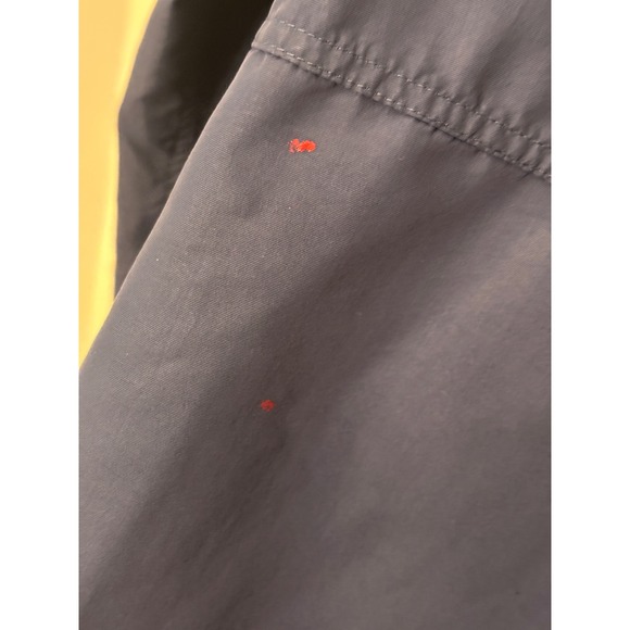 LL Bean Mens Anorak Windbreaker XL Reg Navy Blue Half Zip Hooded Jacket READ - Picture 7 of 12